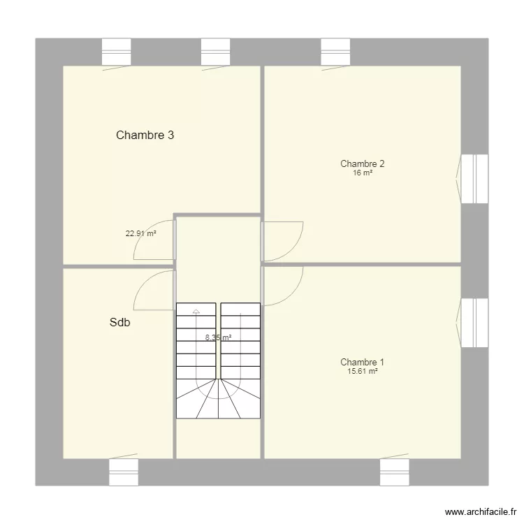 YALCINKAYA 1er &eacute;tage. Plan de 