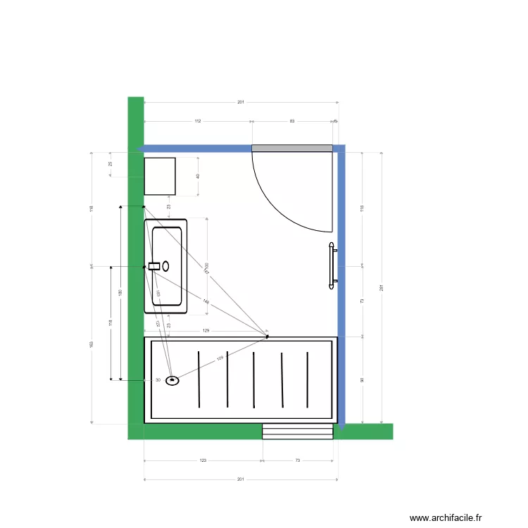 CARANGEOT I SDE RDC Volumes contournement. Plan de 