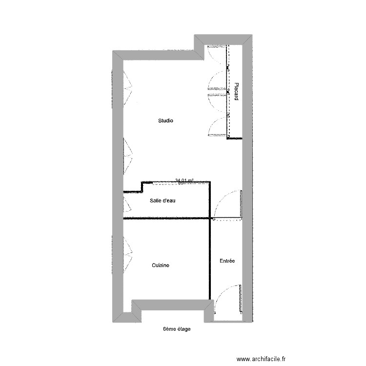 Apparttt. Plan de 0 pièce et 0 m2