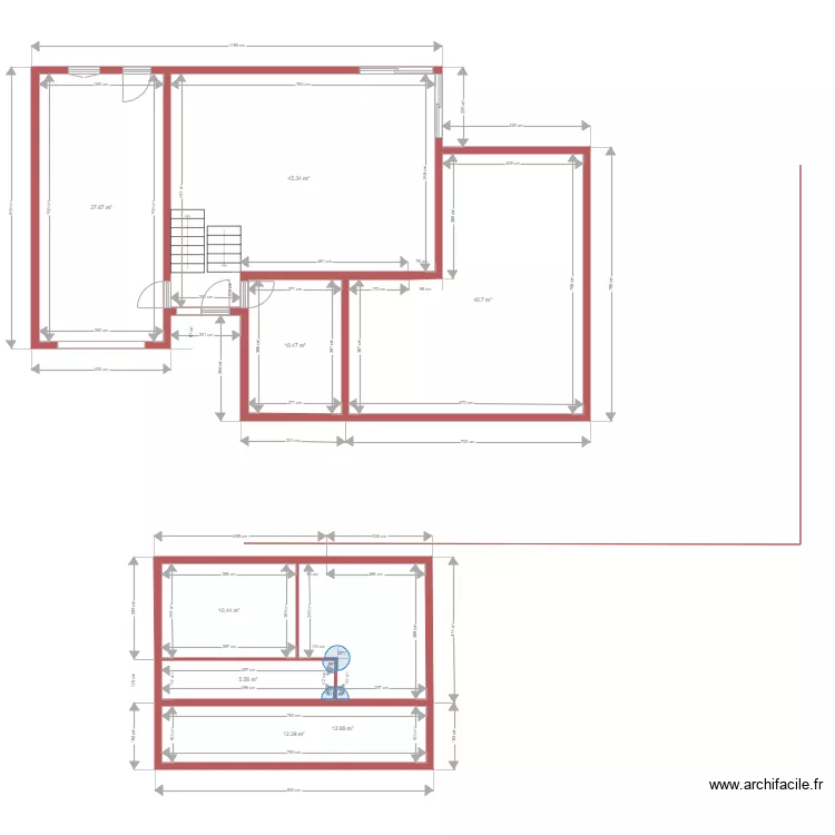 maison saint aunes VARIANTE. Plan de 
