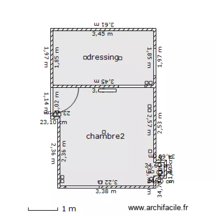 chambre2. Plan de chambre2. Plan de