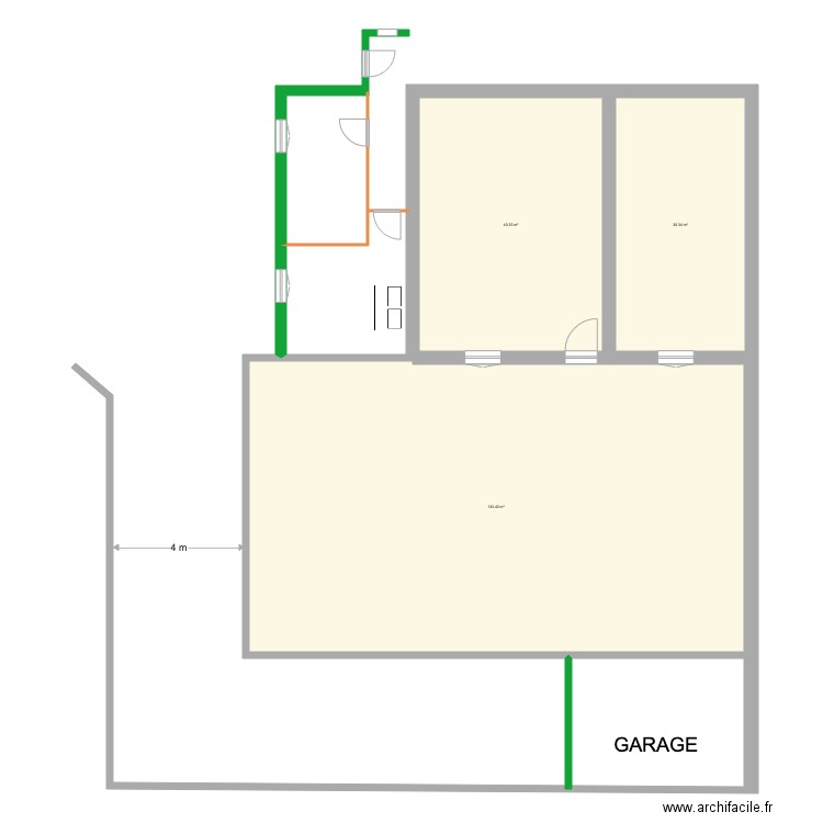 essai extension AVEC MURS VERANDA. Plan de 0 pièce et 0 m2