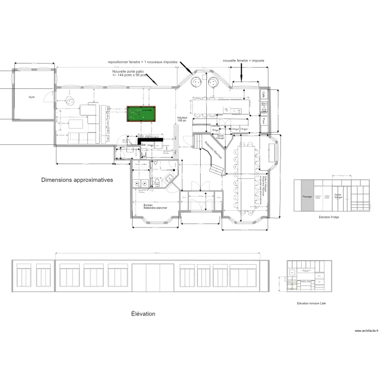 cuisine ilot plan maison. Plan de 