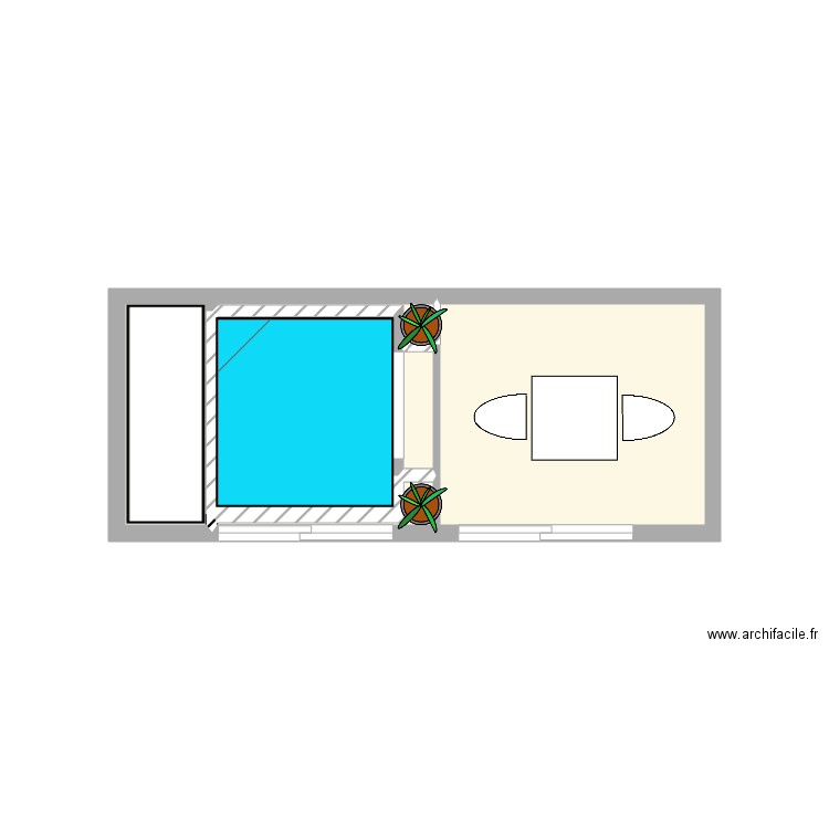 PISCINE DEBORDEMENT. Plan de 0 pièce et 0 m2