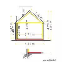 coupe appenti avec charpente 