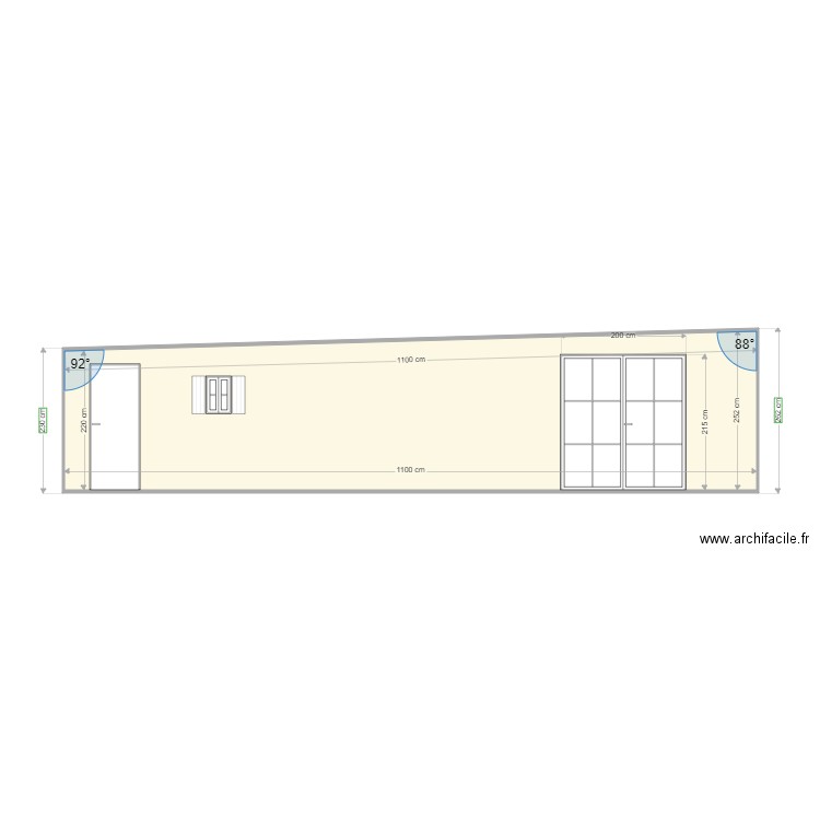 plan de façade 1. Plan de 0 pièce et 0 m2