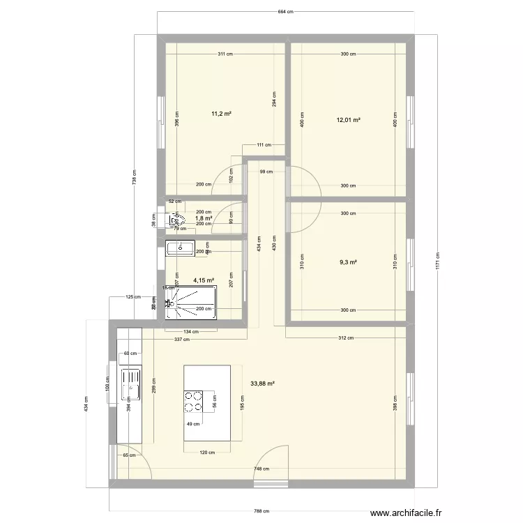 maison papa. Plan de 