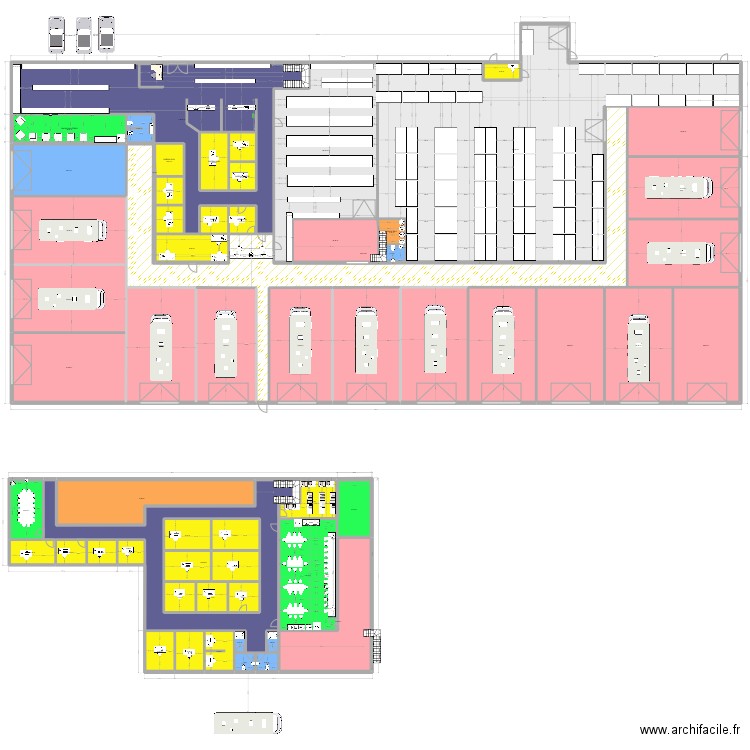 NEW CAMIONS AVANTAGE 2.1. Plan de 65 pièces et 4245 m2
