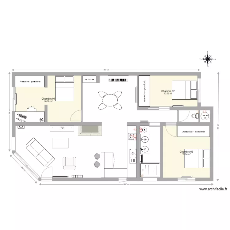 Maison L&eacute;ognan Plan circuit d&eacute;di&eacute;. Plan de 