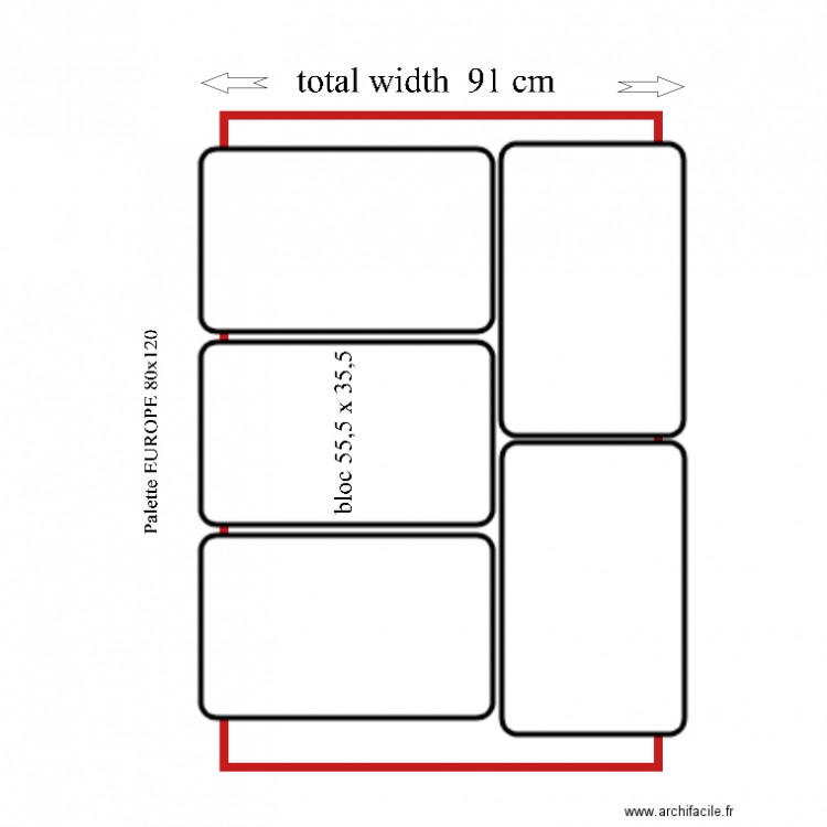 palette europe Calibra. Plan de 0 pièce et 0 m2