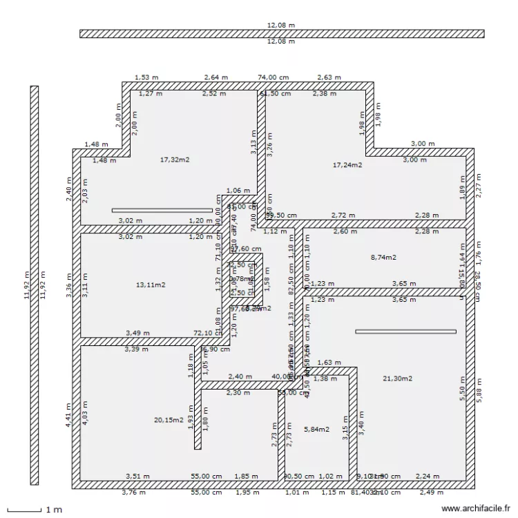 orazio etage. Plan de 