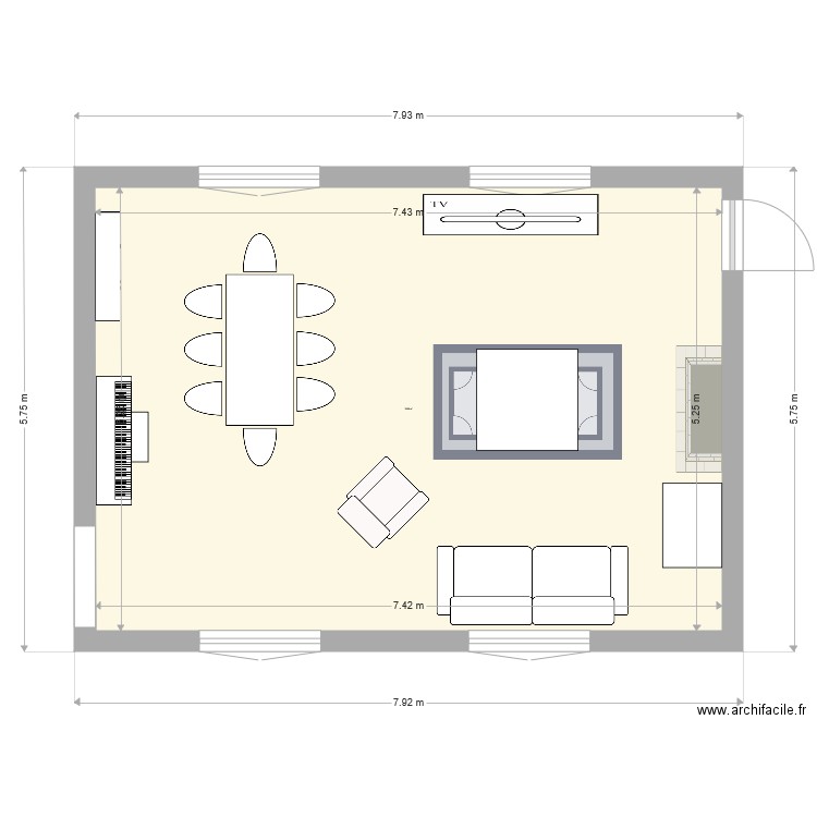 salon st crepin v5. Plan de 0 pièce et 0 m2