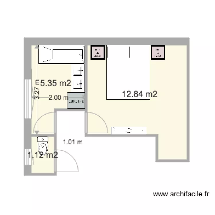 attiret etage. Plan de attiret etage. Plan de