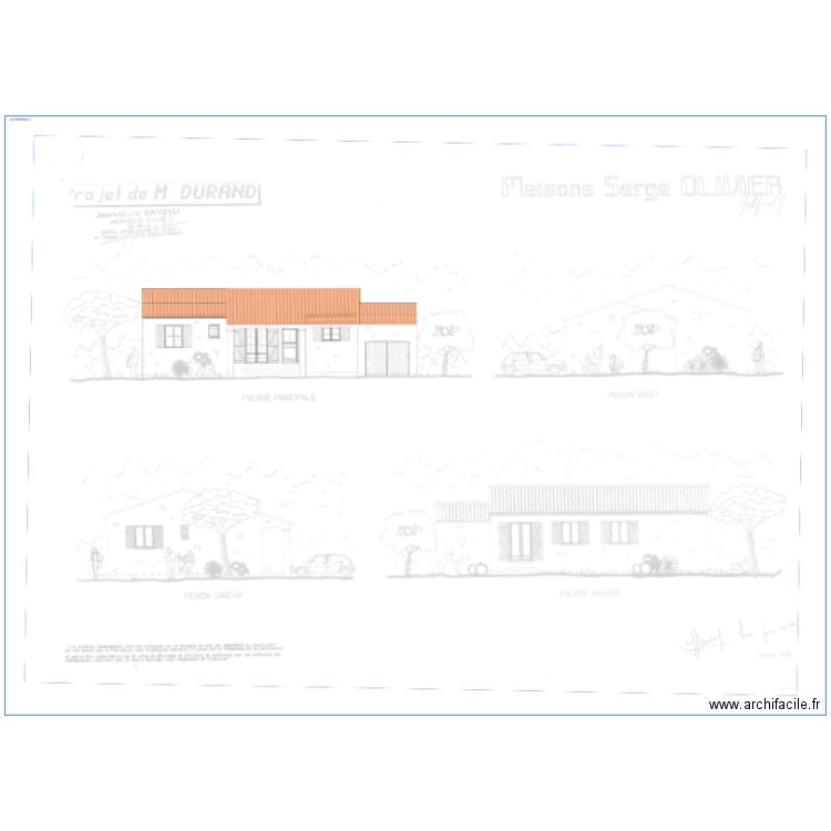 plan implantation maison gareoult. Plan de 0 pièce et 0 m2