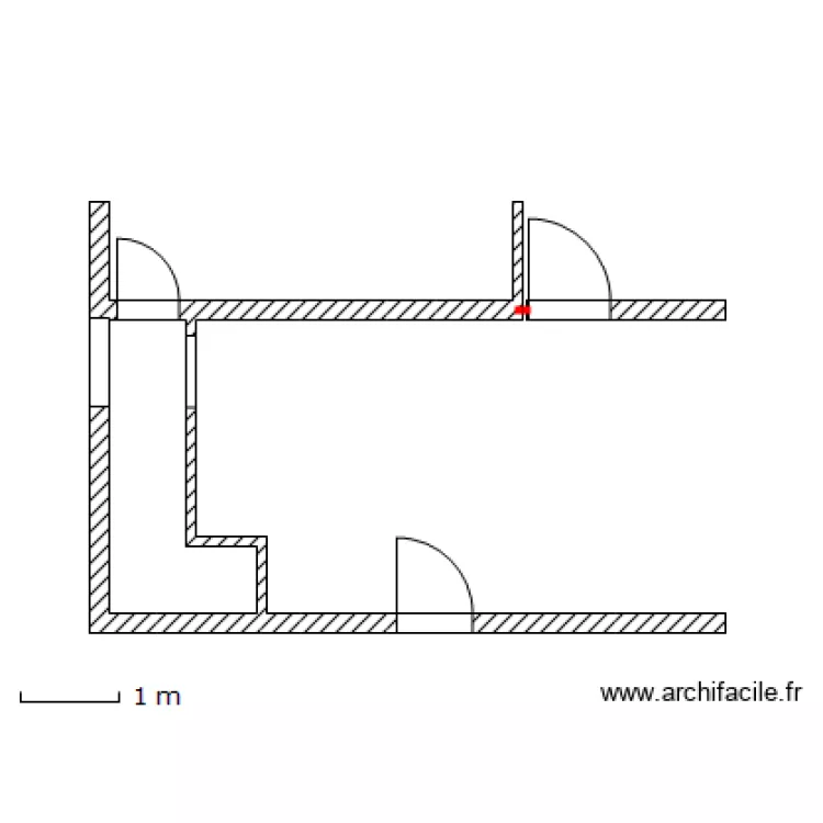SALLE DE BAIN EXISTANT. Plan de 