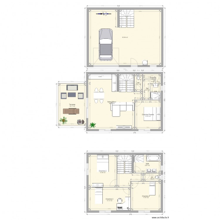 maison aillat. Plan de 0 pièce et 0 m2