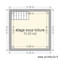 Plan étage sous toiture Etat des lieux