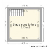 Plan étage sous toiture Etat des lieux