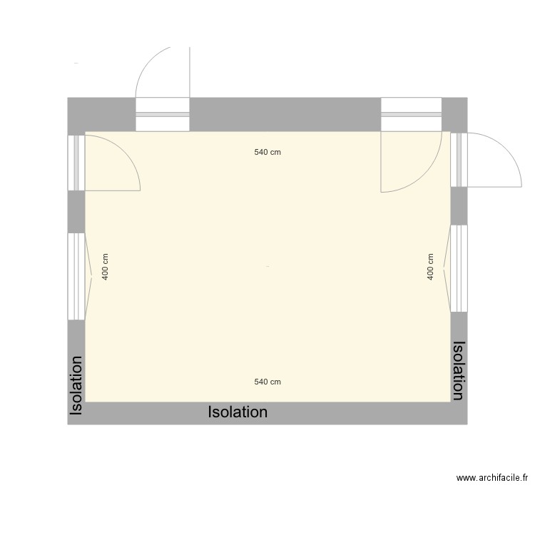 Cuisine nue. Plan de 0 pièce et 0 m2