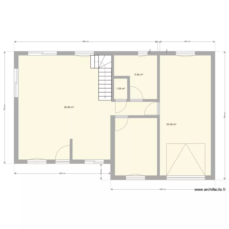 maison dimensions. Plan de 