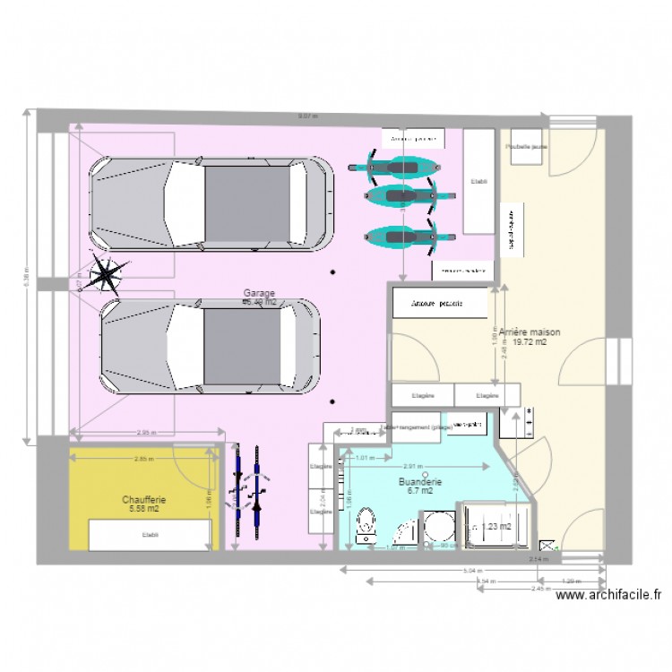 Plan garage variante 20082016. Plan de 0 pièce et 0 m2