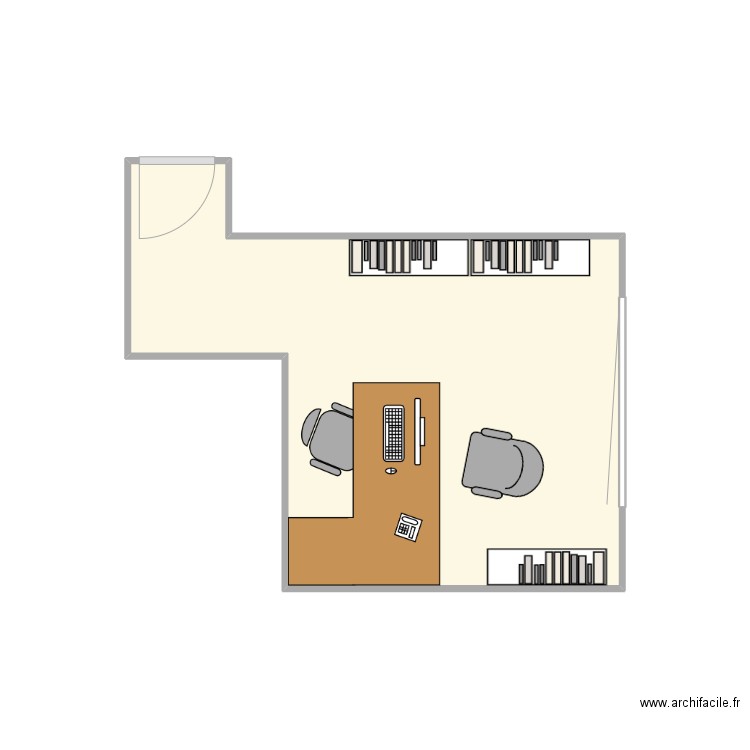 B508-30STG-V1-BJ. Plan de 1 pièce et 9 m2