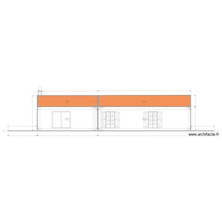 modif    maison gareoult  agrandissement  10 1010 sup et  cheminee. Plan de 