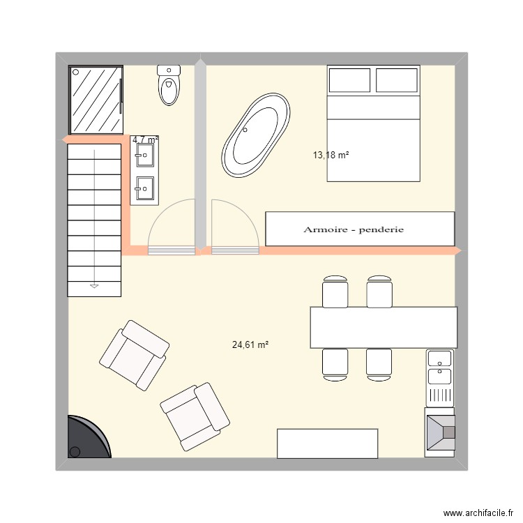 2 étage. Plan de 0 pièce et 0 m2
