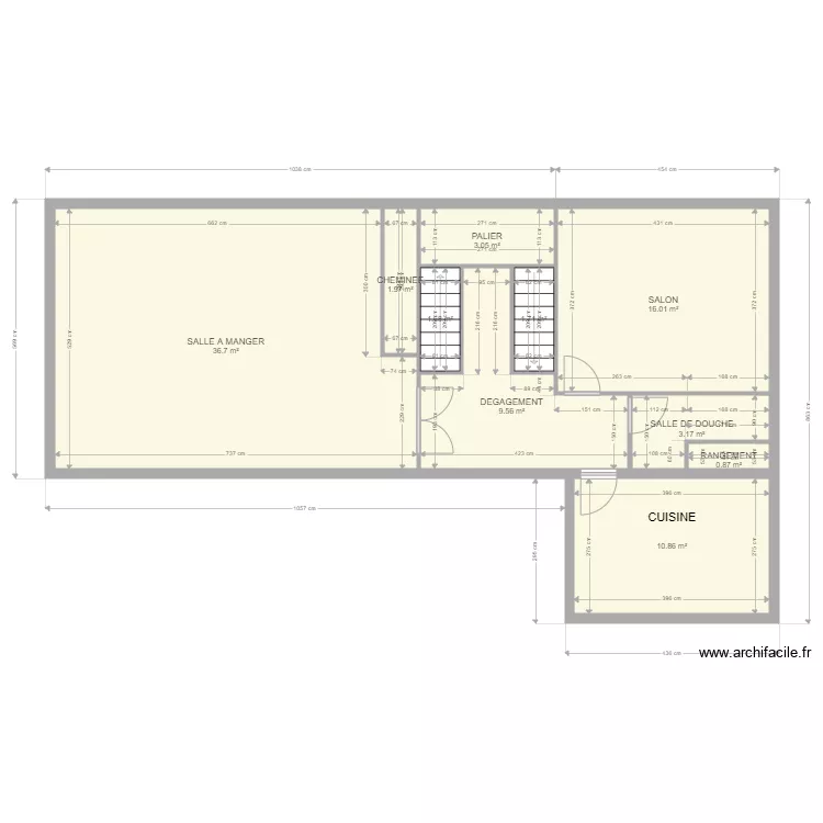 sappa &eacute;tage. Plan de 