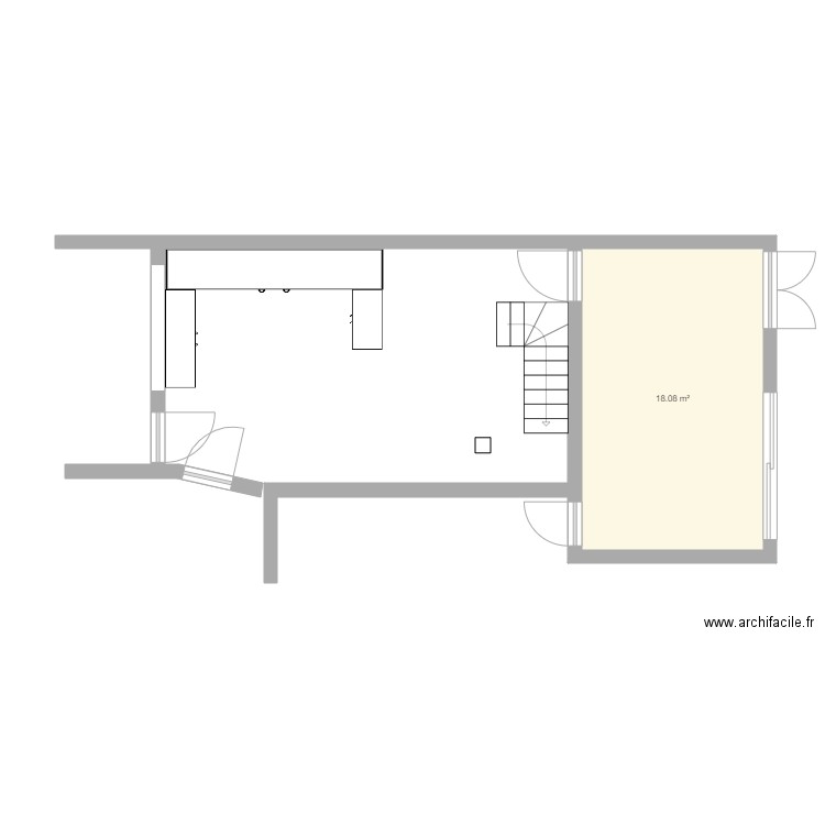 Plan local Atelier. Plan de 0 pièce et 0 m2