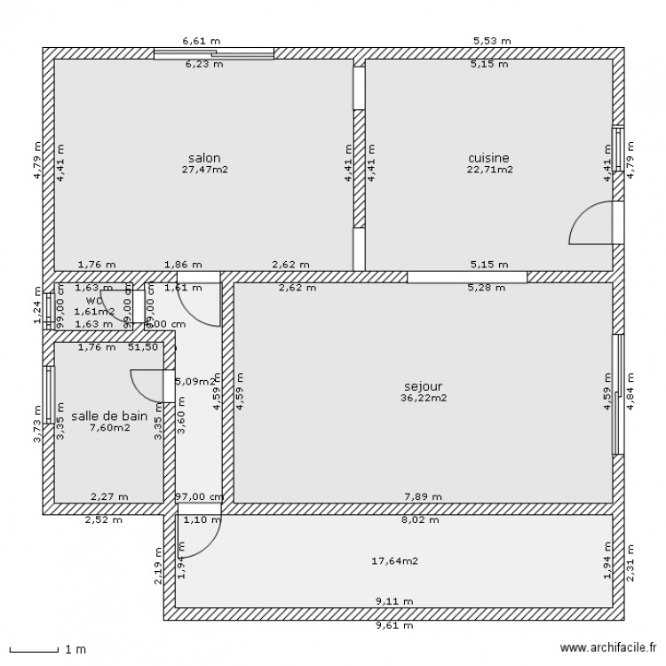 plan n°1. Plan de 0 pièce et 0 m2