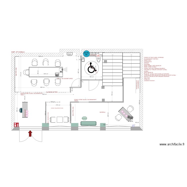 notaire rdc  2. Plan de 0 pièce et 0 m2