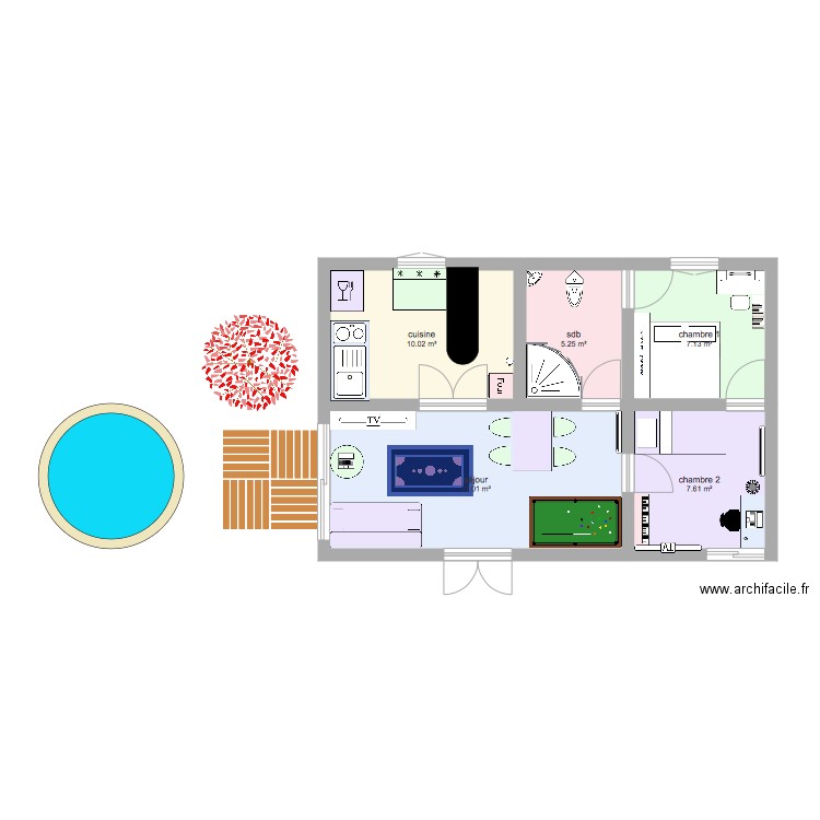 arc en ciel. Plan de 0 pièce et 0 m2