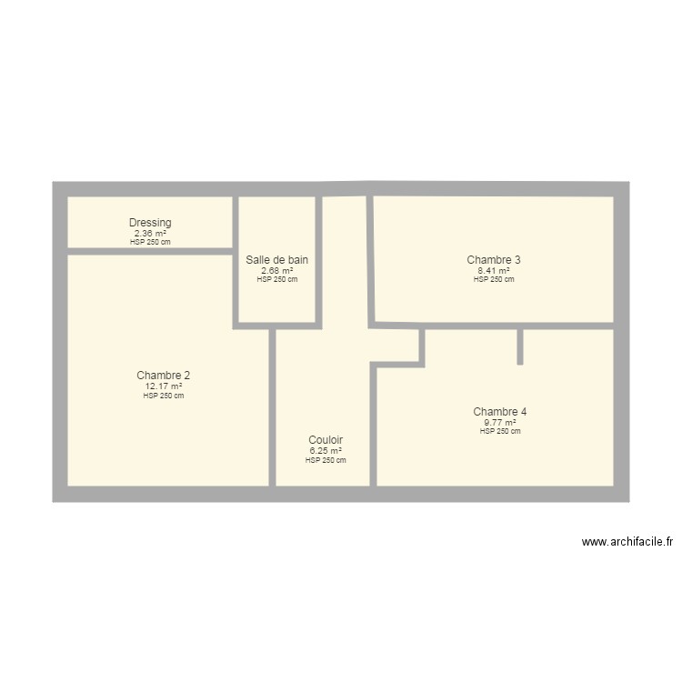 Etage. Plan de 0 pièce et 0 m2