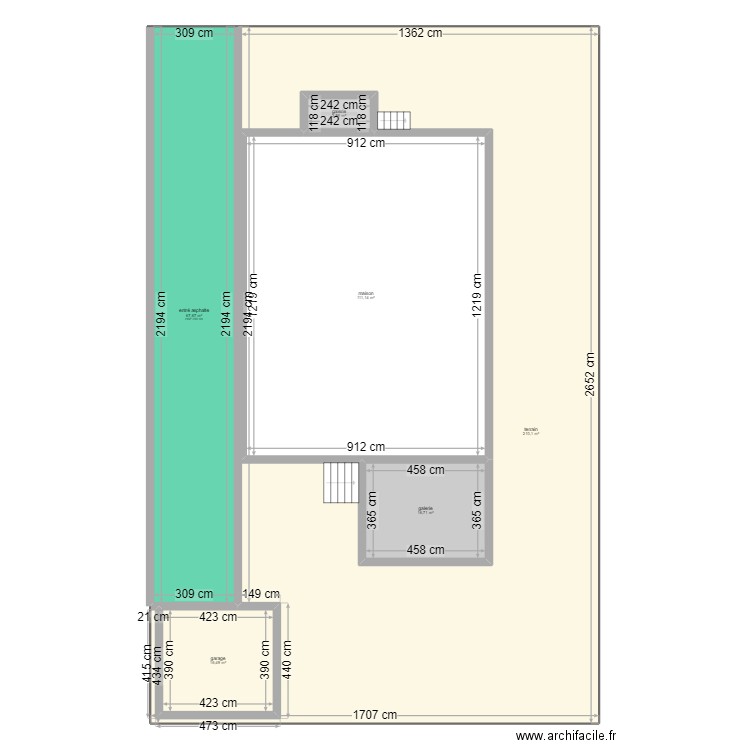 maison. Plan de 0 pièce et 0 m2