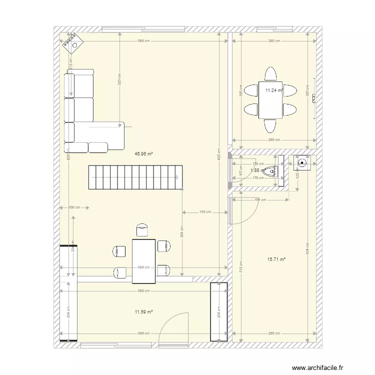 RDC SALESSES RDC. Plan de 