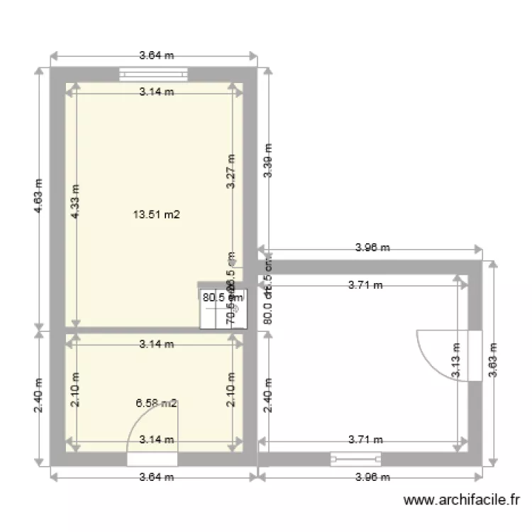 appart du bas avant modif. Plan de appart du bas avant modif. Plan de