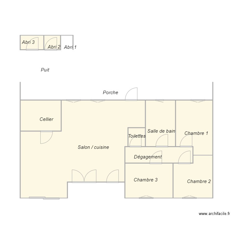 Croquis GRILLET. Plan de 0 pièce et 0 m2