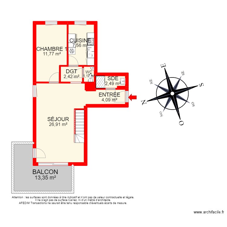 BI 13834. Plan de 19 pièces et 149 m2