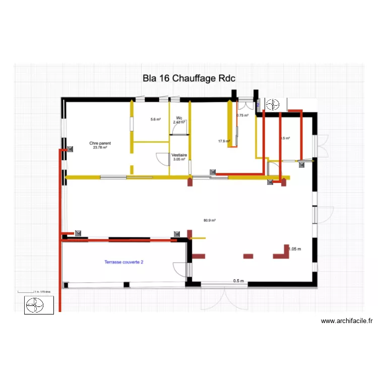 Chauffage Rdc. Plan de Chauffage Rdc. Plan de
