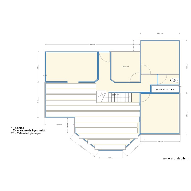 isolation sejour. Plan de 0 pièce et 0 m2