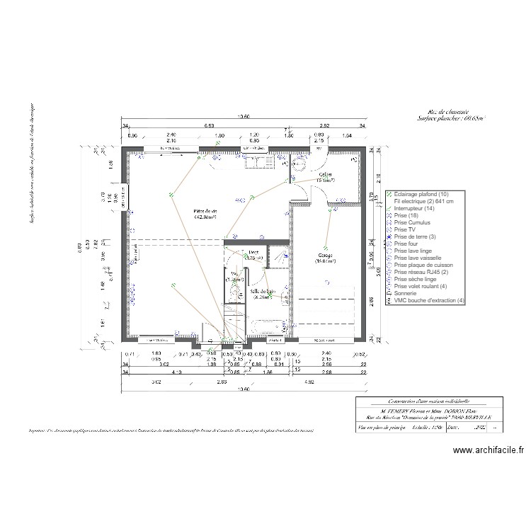 FEMERY DORION RDC. Plan de 0 pièce et 0 m2