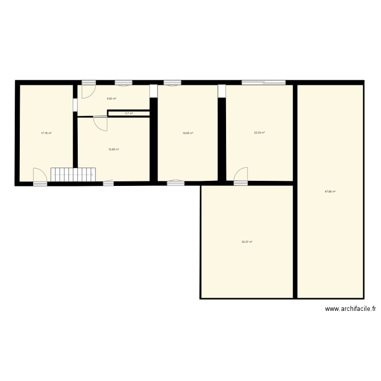 Etage Maison actuel avec modif. Plan de 0 pièce et 0 m2