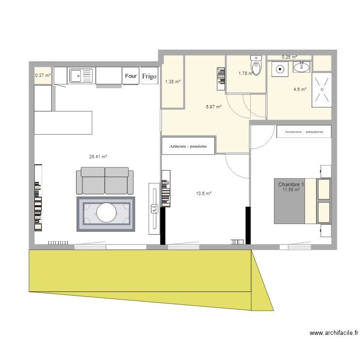 CHAMBRE. Plan de 0 pièce et 0 m2