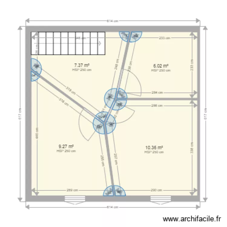 appart 1 Bergerie ETAGE. Plan de 