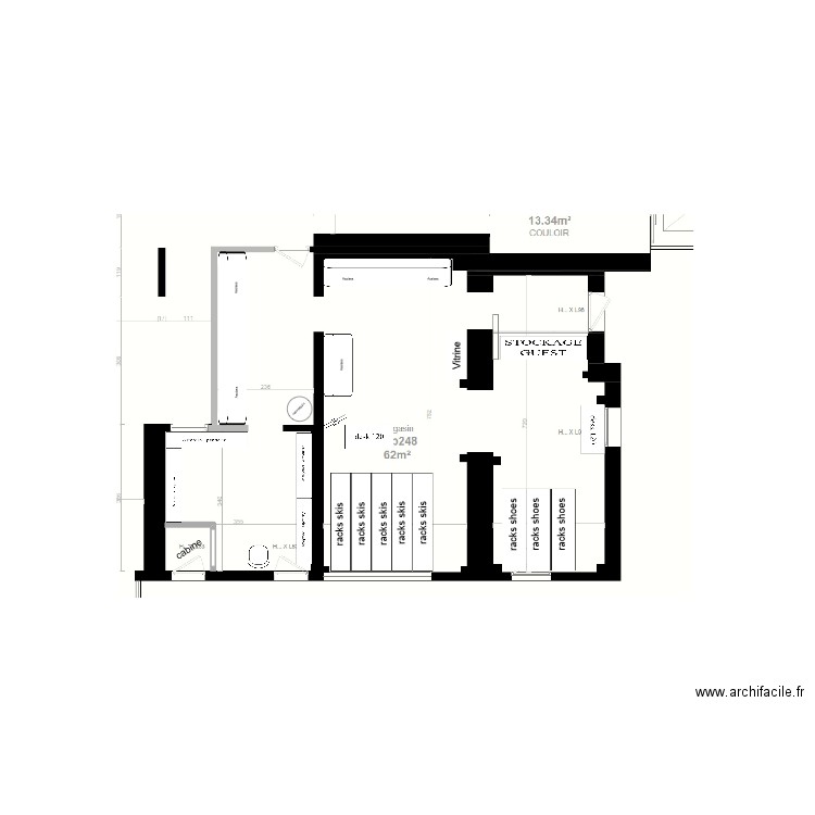 PRL X BO. Plan de 0 pièce et 0 m2