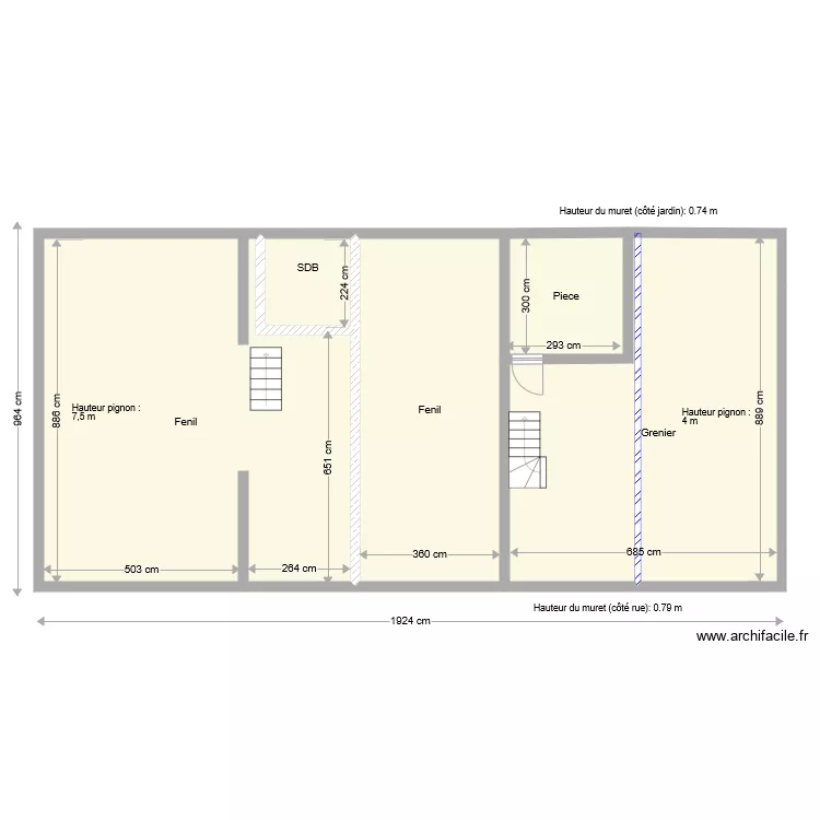 Plan pour toiturier. Plan de 