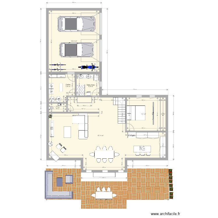 plan avec parcelle voisine ind 7. Plan de 0 pièce et 0 m2