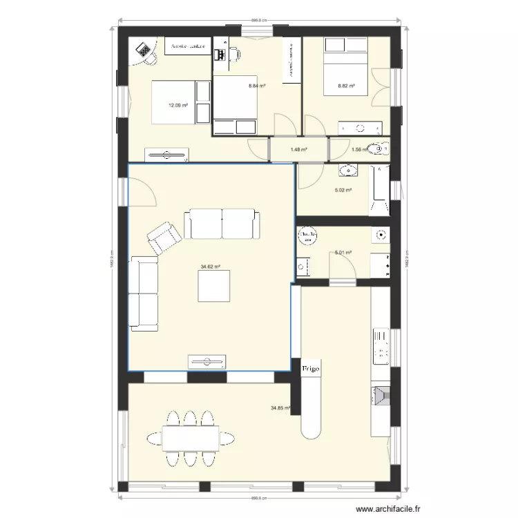 Mornas existant. Plan de 