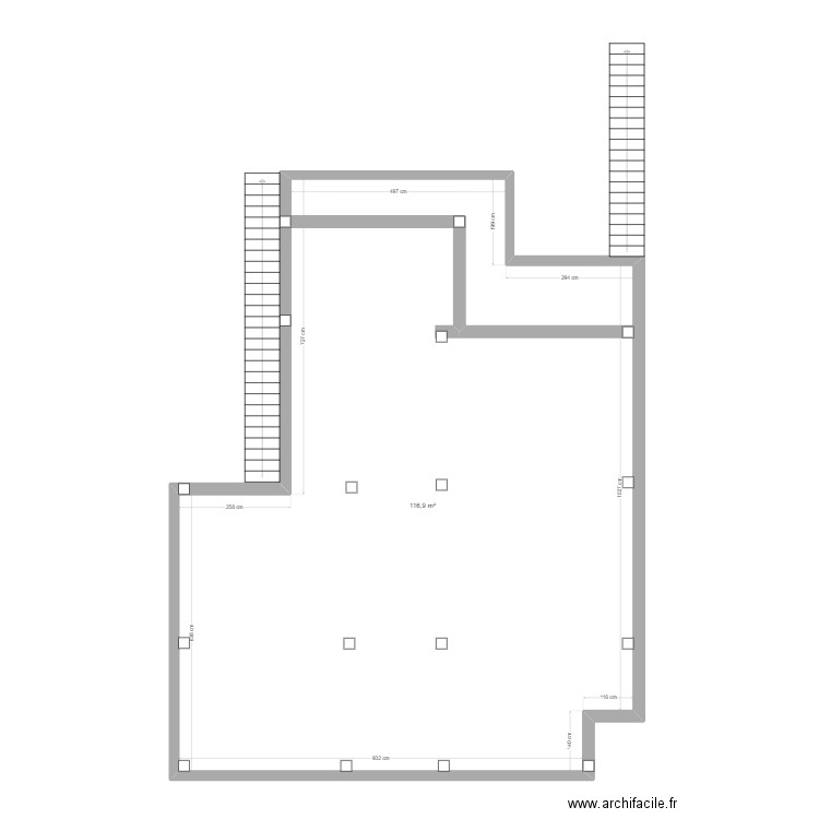 ZAK. Plan de 1 pièce et 117 m2